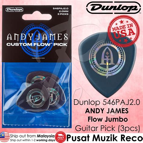 Dunlop 546PAJ2 0 Andy James Flow Jumbo 2 0mm Signature Guitar Picks