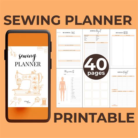 Sewing Planner Printable Pdf Sewing Planner With 40 Unique Pages