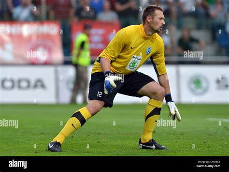 Th Aug Jan Seda Goalkeeper Of Mlada Boleslav During Return