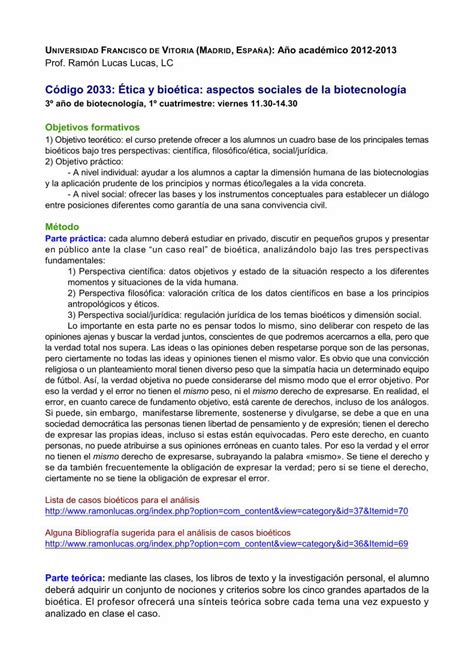 Pdf C Digo Tica Y Bio Tica Aspectos Sociales De La