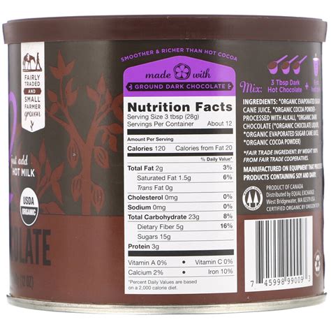 Equal Exchange Organic Dark Hot Chocolate 12 Oz 340 G IHerb