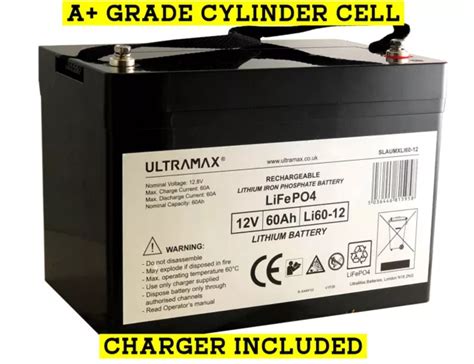 Ultramax Li V Ah Lithium Phosphate Lifepo Batterie Pour