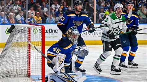 Blues give younger players long, hard look in 4-3 OT loss against Stars - The Hockey News St ...