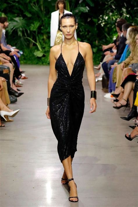 Bella Hadid Walking For Michael Kors Fashion Glam Dresses