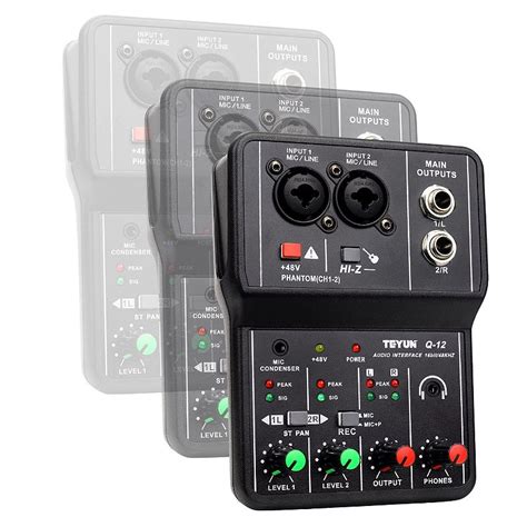 Mesa Mixer Placa De Som Teyun Q Interface De Audio Usb Pc Blutu