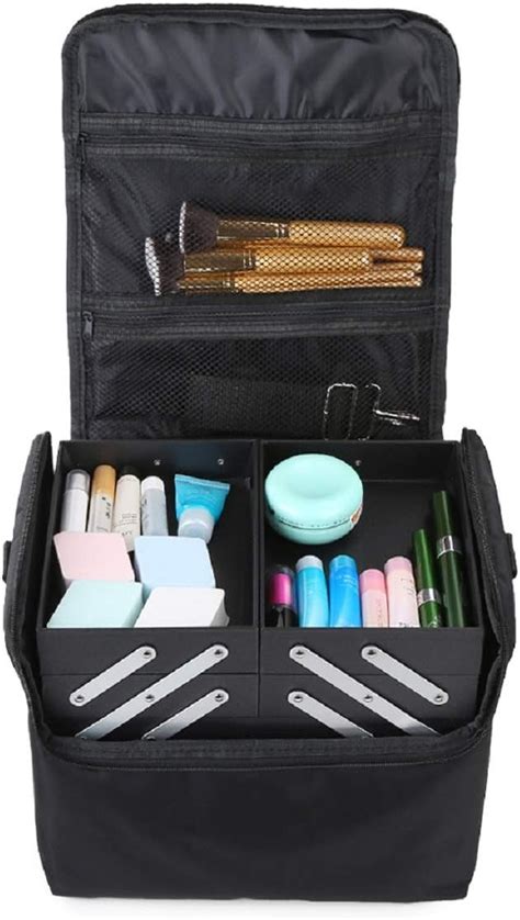 Hotrose Makeup Bag Large Vanity Case Beauty Nail Art Makeup Travel Box