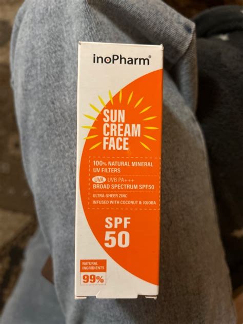 InoPharm Sun Cream Face SPF 50 INCI Beauty