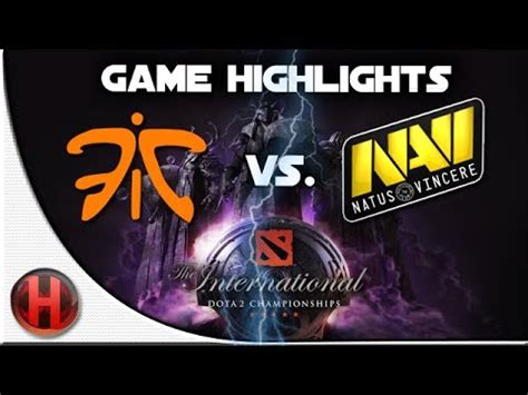 Dota 2 TI4 Fnatic Vs Na Vi Highlights Groupstage YouTube