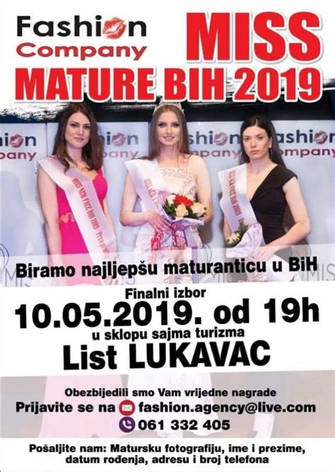 Ovogodi Nji Izbor Miss Mature Bih E Biti Uprili En U Lukavcu Rtv