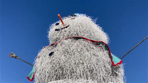 Tumbleweed Snow Person Arrives In Abq Youtube