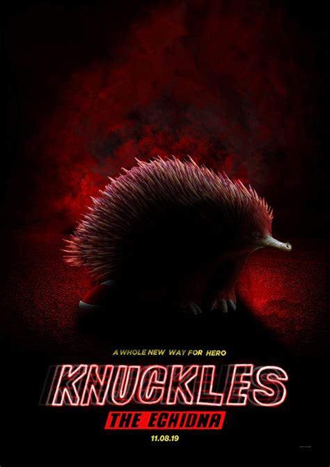 Knuckles the Echidna - the movie | Sonic the Hedgehog Movie Poster ...