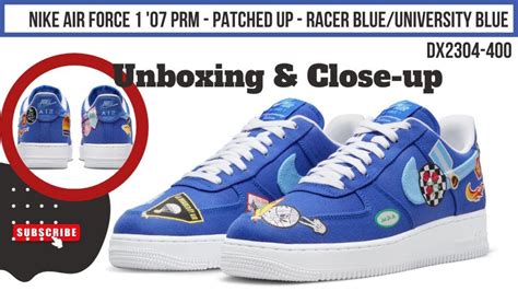 Nike Air Force 1 07 Prm Patched Up Racer Blueuniversity Blue Dx2304 400 Arch Usa