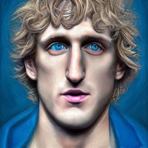 An Extremely Psychedelic Portrait Of Logan Paul Lsd Stable