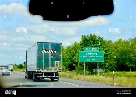 Butler And Son Transportation Delivery Truck Driving South On I 5 With A