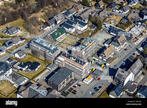 Luftaufnahme Baustelle Und Neubau Von Wohnungen Helma Gebirgsresort Am