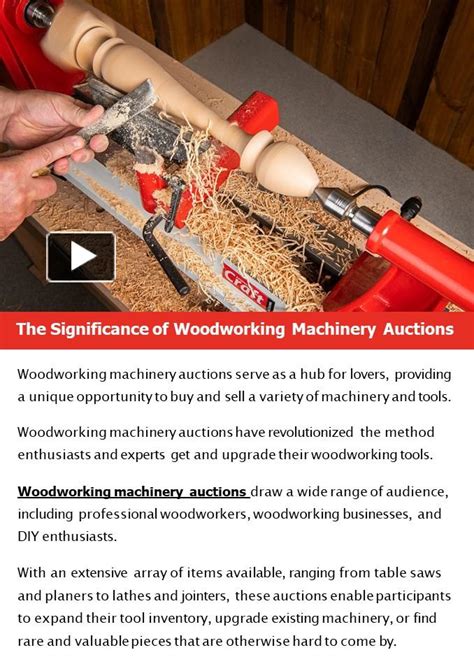 Ppt The Significance Of Woodworking Machinery Auctions Powerpoint