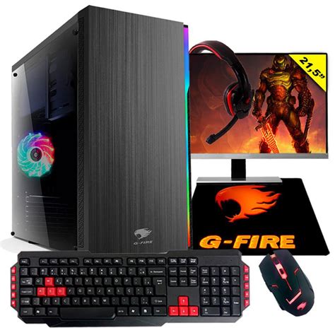 Pc G Fire Amd A Gb Tb Monitor Radeon R Gb Integrada