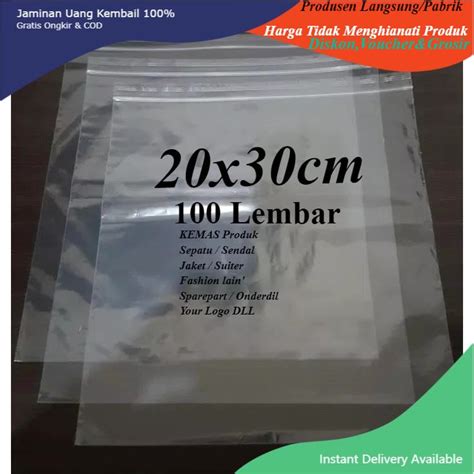 Jual PLASTIK KLIP POND ZIPLOCK 20X30 25x35 28x40 30x40 PACKING BAJU