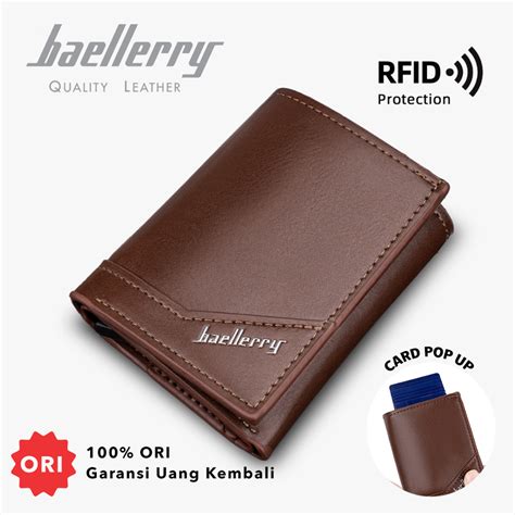 Jual Baellerry K Dompet Pria Lipat Pendek Kartu Bahan Kulit Pu