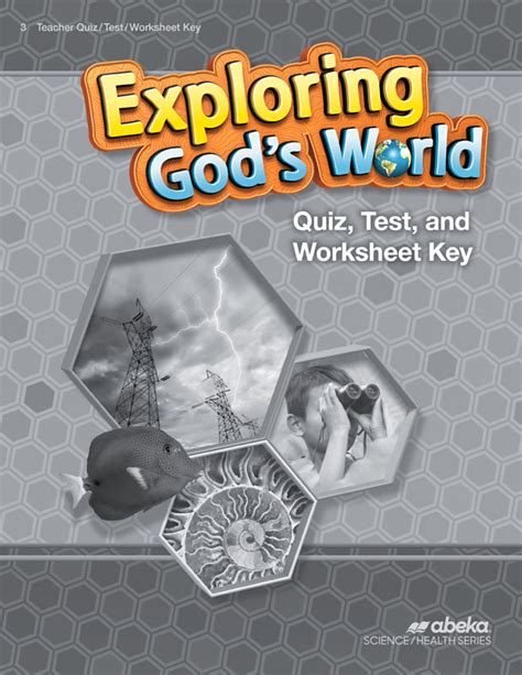 Exploring Gods World Quizzestestsworksheets Key 4th Edition A