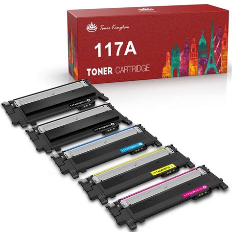 Toner Kingdom Tonerpatrone Ersatz für HP 117A 4er-pack mit Chip ...