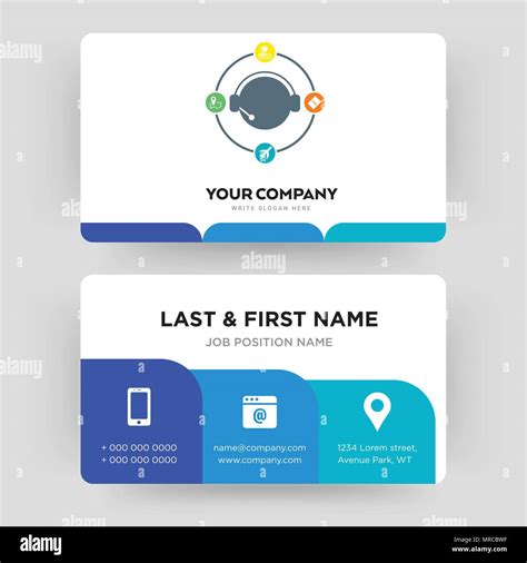 Travel Agent Business Card Design Template Visiting For Your Company