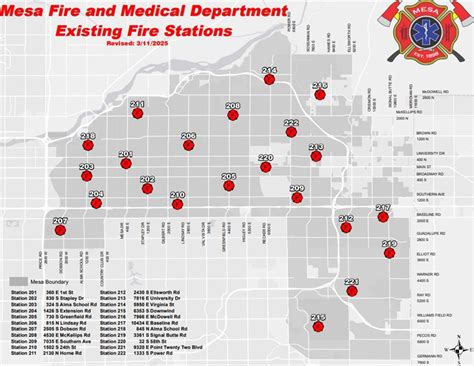 fire station locations city  mesa