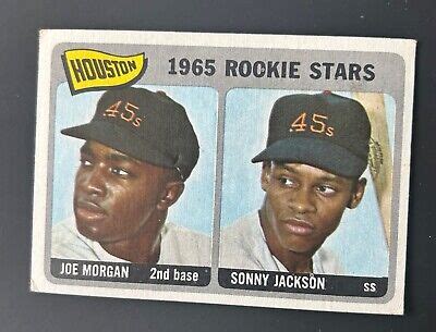 Topps Rookie Stars Joe Morgan Sonny Jackson Rc Near