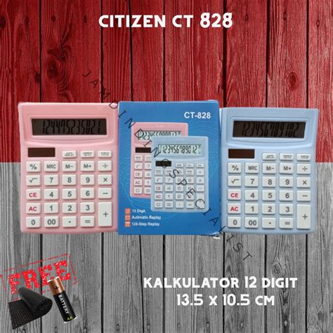 Jual Kalkulator Mesin Hitung Warna Kantor Dagang Sekolah 12 Digit 13