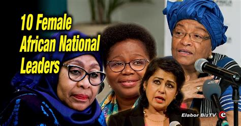 Elaborbiz360 10 Female African National Leaders