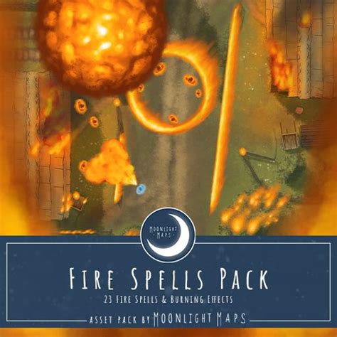 Fire Spells Pack Roll20 Marketplace Digital Goods For Online