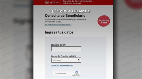 Bono Yanapay Consulta Online Con Tu Dni Si Puedes Recibir El