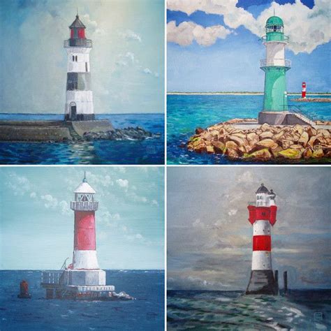 Er Serie Leuchtt Rme Als Leinwanddrucke Painting Art Lighthouse