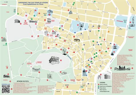 Athens Plaka Map Athens Map Attractions Experiences