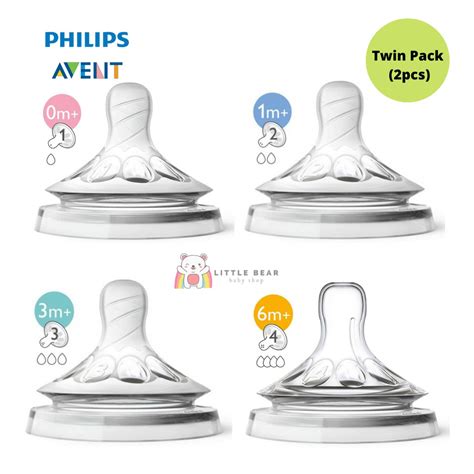 Philips Avent Natural Teat Twin Pack 2 Pcs Pack Shopee Malaysia