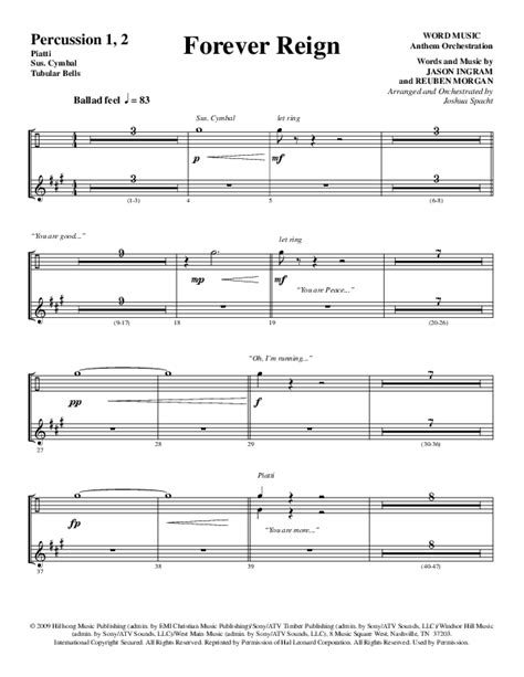 Forever Reign Choral Anthem Satb Word Music Choral Arr Joshua