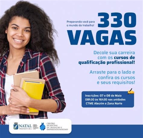 Oportunidade Semtas abre 330 vagas para cursos de qualificação