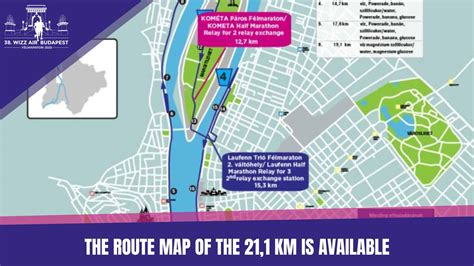 The Route Map Of The Budapest Half Marathon Is Available Th Wizz