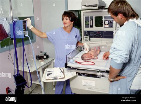 Hospital scenes of the birth of a child Stock Photo - Alamy