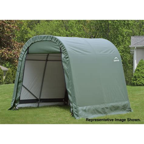 Shelterlogic Round Style Shedstorage Shelter — 16ftl X 8ftw X 8fth