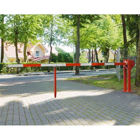 Universal Boom Barrier With Gas Cylinder System Height Restrictors