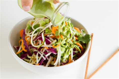 Raw Vegan Pad Thai Salad Healthful Pursuit