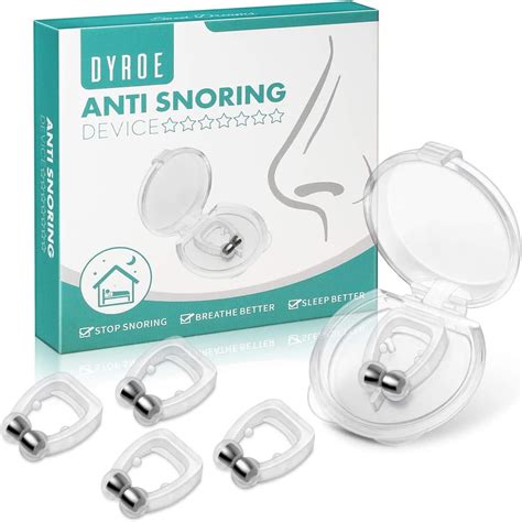 Dyroe Pince Nez Anti Ronflement Pcs Silicone Magn Tique Snore