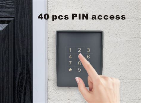 Ip 65 Code Access Keypad Door Entry System With Blue Backlight Grey Touch Standalone Access