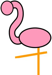 How To Draw Cartoon Pink Flamingos In Easy Steps Lesson How To Draw