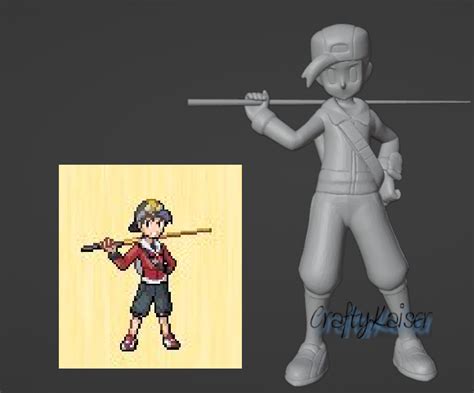 3D file Pokemon Trainer Gold/Ethan 🐉 ・3D printer model to download・Cults