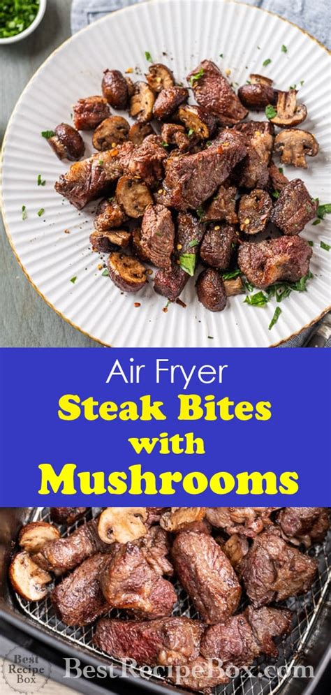 Air Fryer Steak Bites Recipe LOW CARB KETO Best Recipe Box