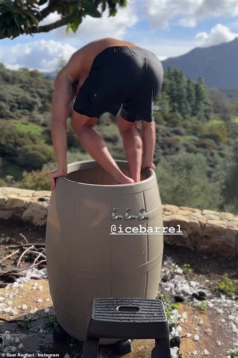 Britney Spears Husband Sam Asghari Takes An Ice Bath After She