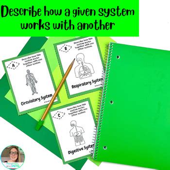 Human Body Systems Task Card Review Organ System Vocabulary Activities