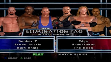 WWE SmackDown HCTP BookerT SteveAustin KurtAngle VS Edge Undertaker